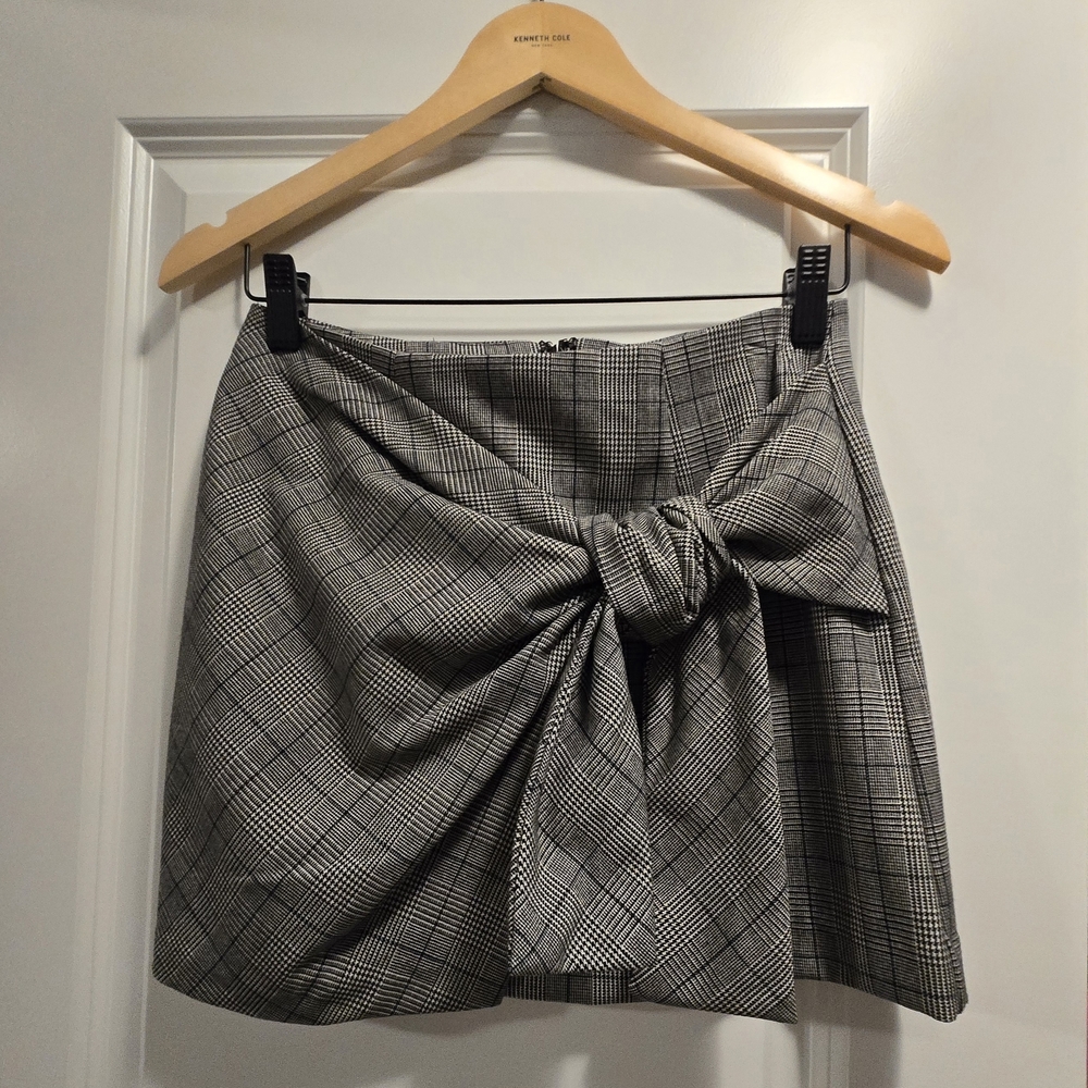 Forever 21 Mini Plaid Skirt With Wrap Tie